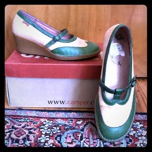 Camper Twins Mary Jane wedges